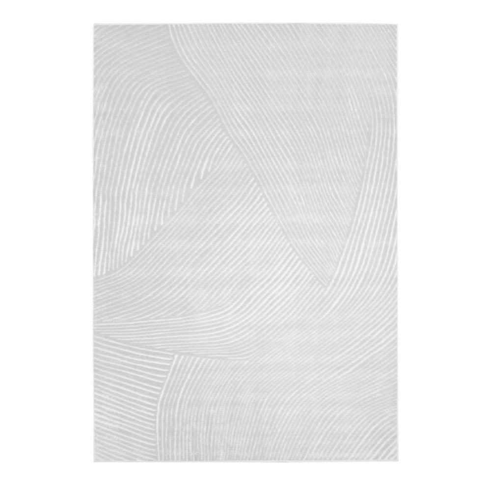Tapete gris de textura suave con diseño de líneas de estilo moderno (Highlands T707-169)