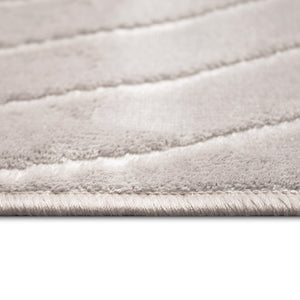 Tapete gris con diseño de líneas curvas de estilo moderno y elegante (Highlands T707-69)