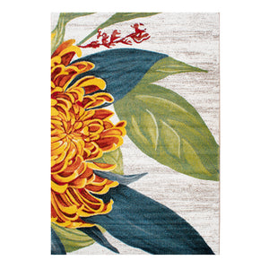Tapete multicolor con diseño de flores de estilo moderno (Las Chicas Que Pintan 39383-640)