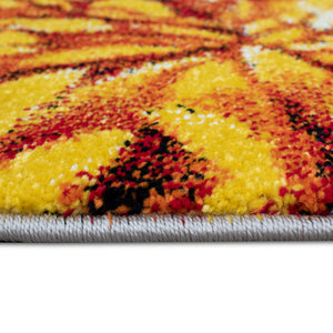 Tapete multicolor con diseño de flores de estilo moderno (Las Chicas Que Pintan 39383-640)