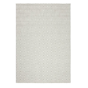 Tapete gris con diseño geométrico y textura rústica con estilo artesanal (Essenza 48607-637)