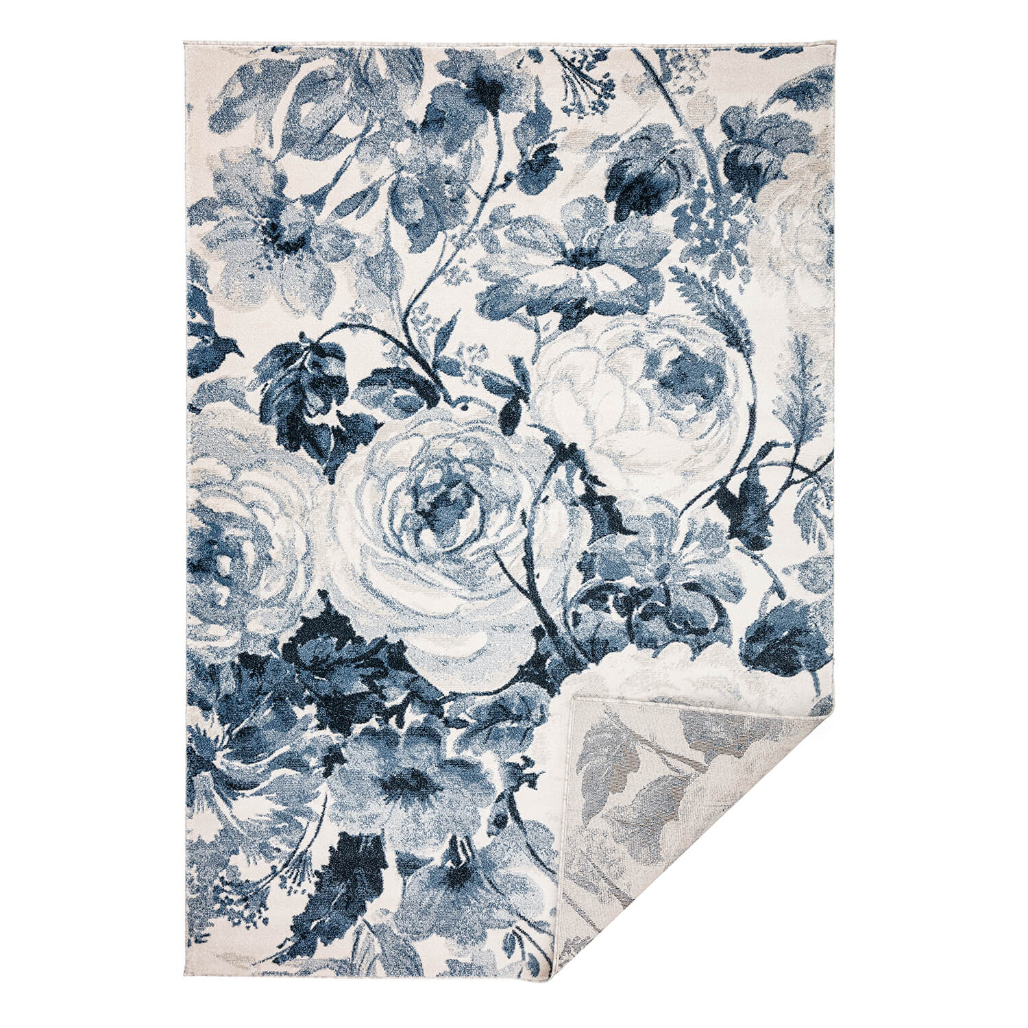 Tapete azul con diseño de flores de estilo moderno y elegante (Bohemia 78316-652)