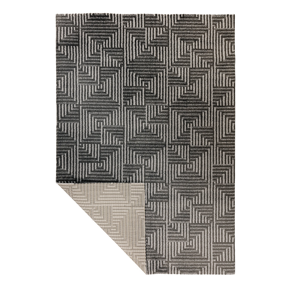 Tapete gris con diseño geométrico de estilo moderno (Play 63254-790)