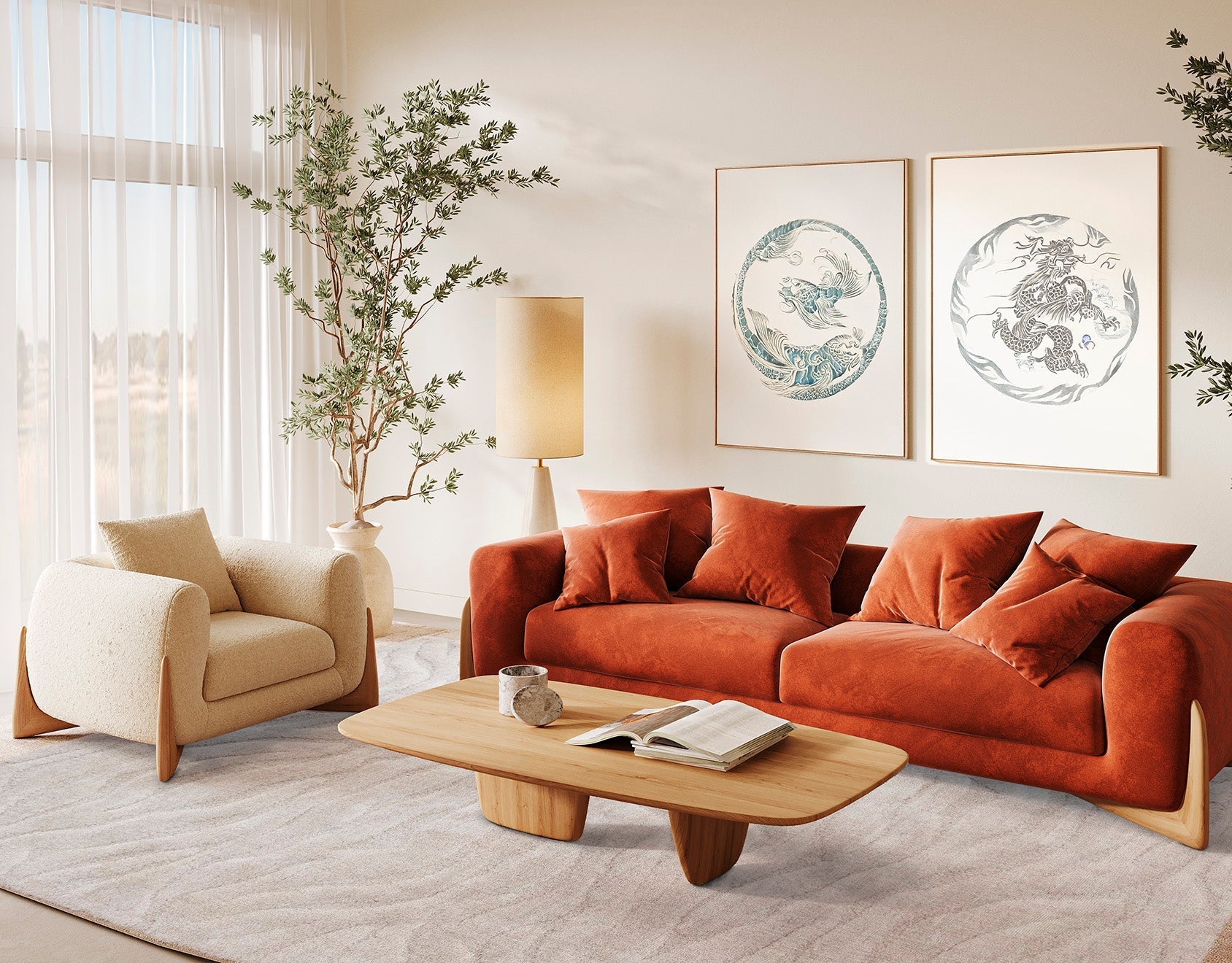 Aprende a crear ambientes serenos con el encanto del minimalismo cálido