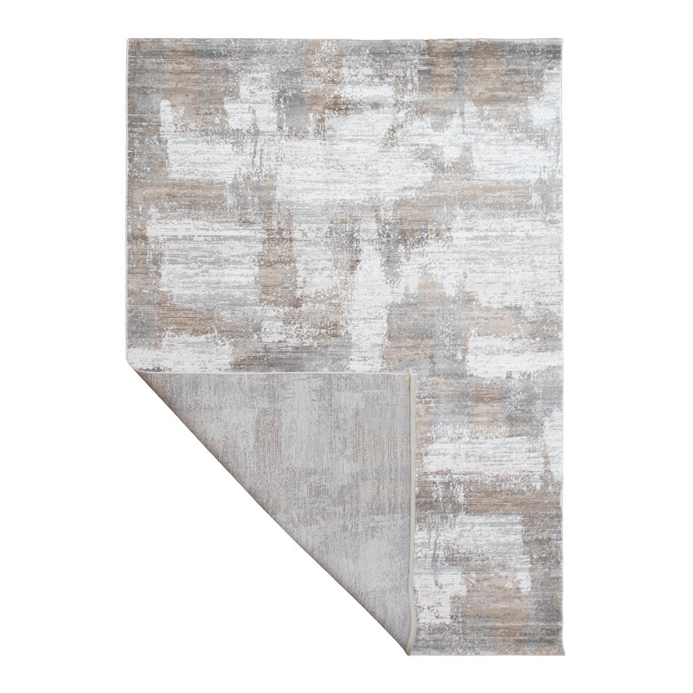 Tapete Fabia - color: gris humo y arena 66538-957