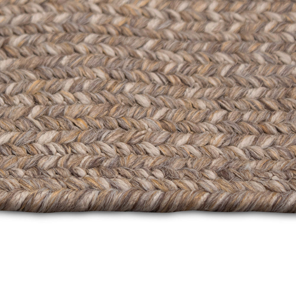Tapete beige con textura y estilo rústico artesanal (Faro P0247-068 - Ovalado)