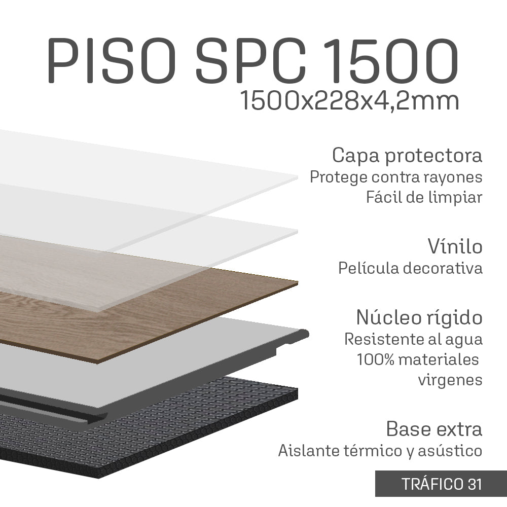 Piso SPC Floor 1500