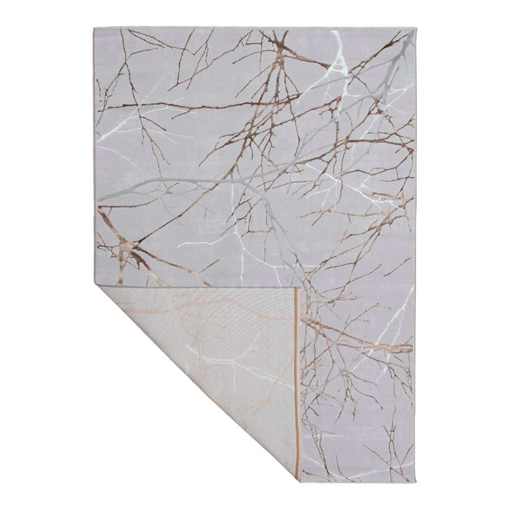 Tapete Nora - Color: Gris, marrón, blanco 50055-495