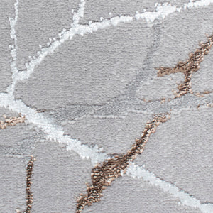 Tapete Nora - Color: Gris, marrón, blanco 50055-495