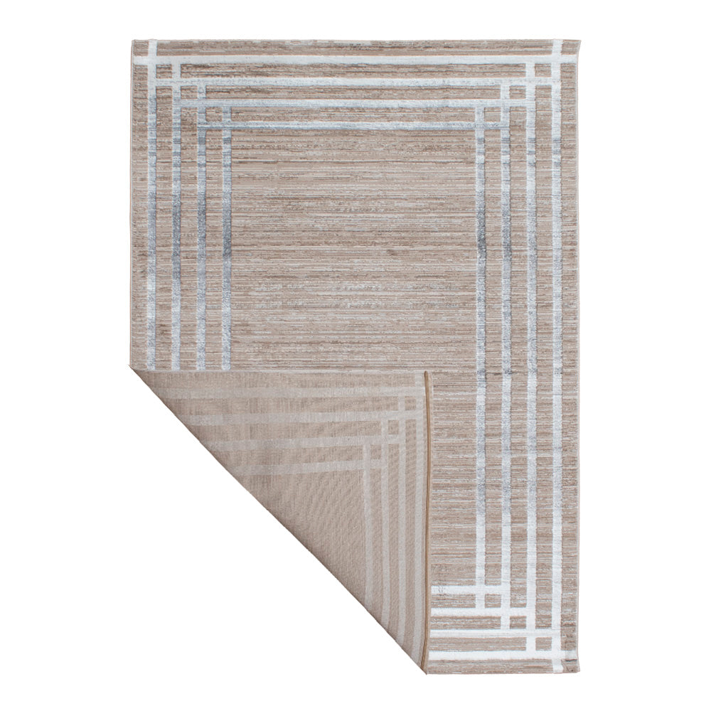Tapete Nora - Color: Arena, blanco hielo 67178-760