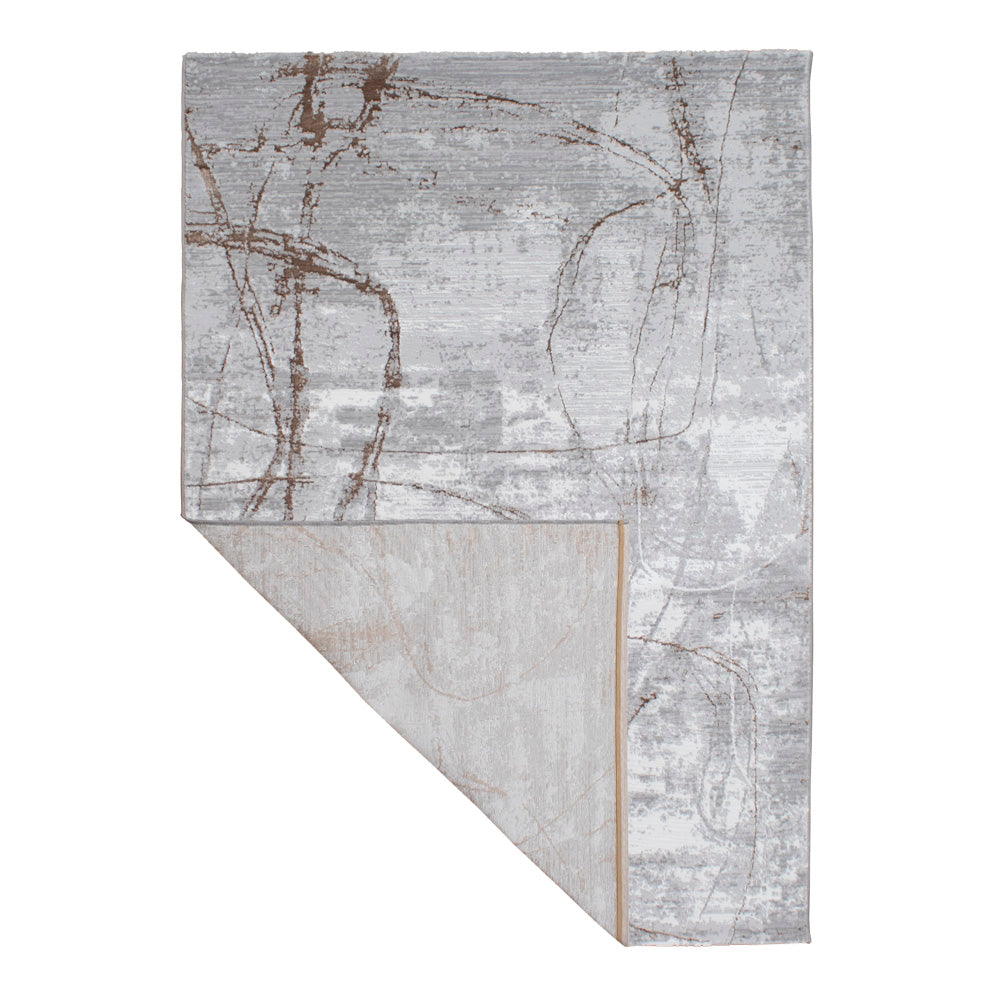 Tapete Nora - Color: Gris claro, cobre 67183-957