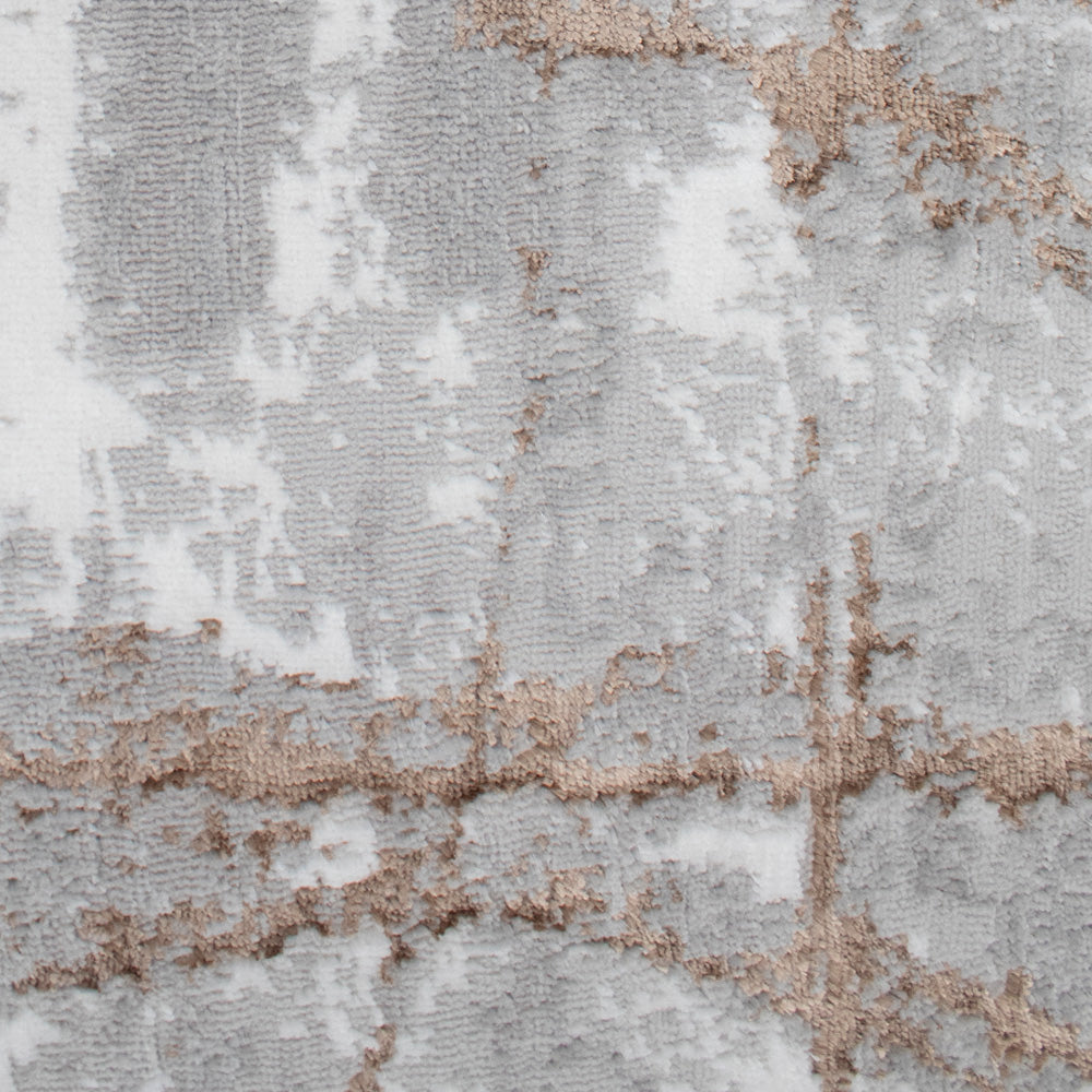 Tapete Nora - Color: Gris claro, cobre 67183-957