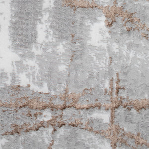 Tapete Nora - Color: Gris claro, cobre 67183-957