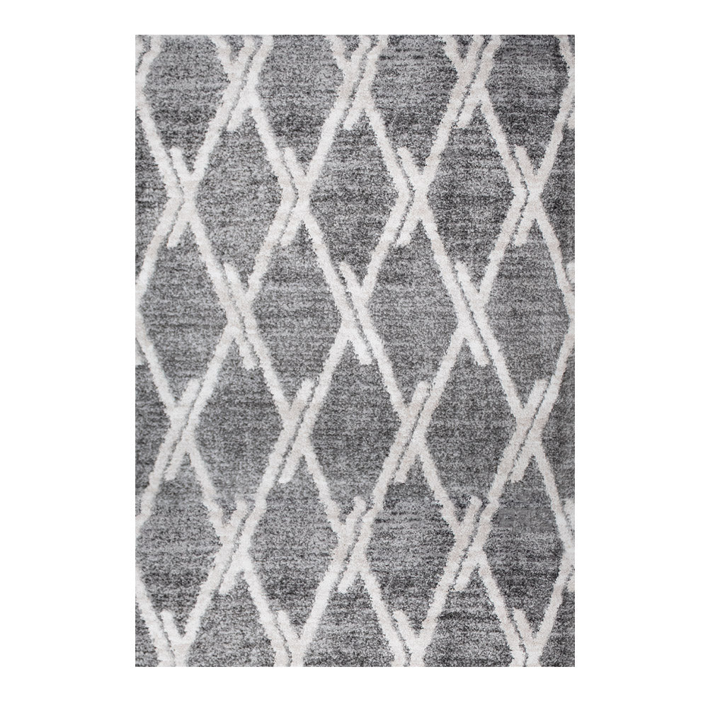 Tapete gris felpudo de estilo kilim (Uvita 62567-095)