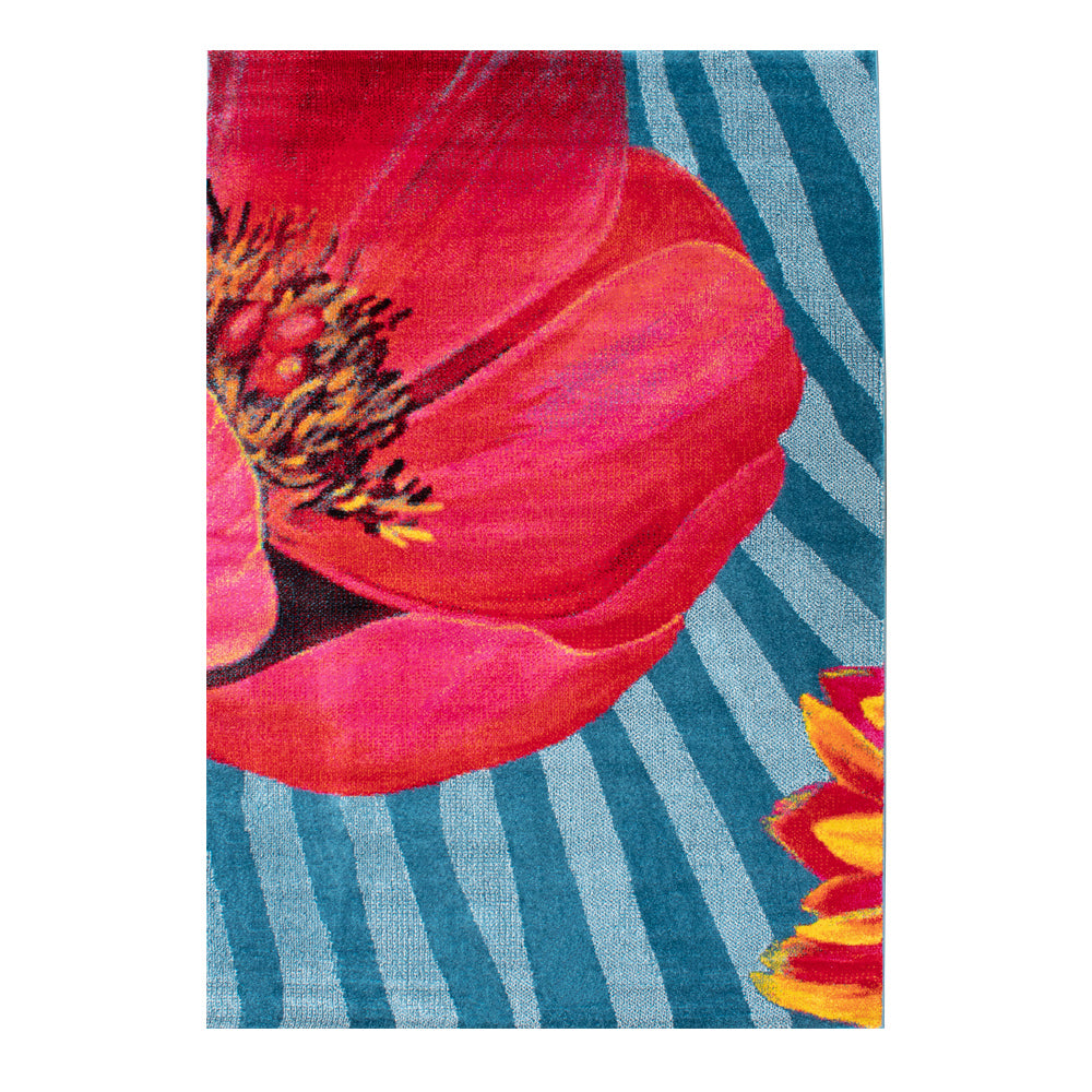 Tapete multicolor con diseño de flores y estilo moderno (Las Chicas Que Pintan 39379-112)