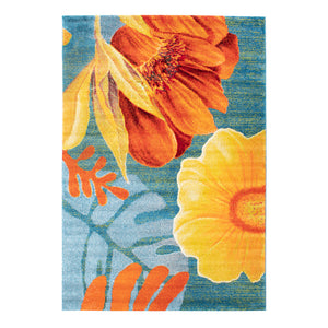 Tapete multicolor con diseño floral de estilo moderno (Las Chicas Que Pintan 39382-115)