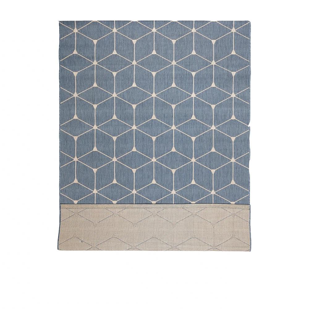 Tapete azul con diseño geométrico de estilo moderno y elegante (Essenza 48721-591)