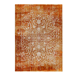 Tapete naranja con diseño estilo persa (Patina 410162-000)