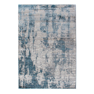 Tapete gris y azul de textura suave con un estilo moderno y elegante (Vinci 631-Z)