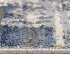 Tapete gris y azul elegante y moderno con textura suave (Vinci 1803-L)